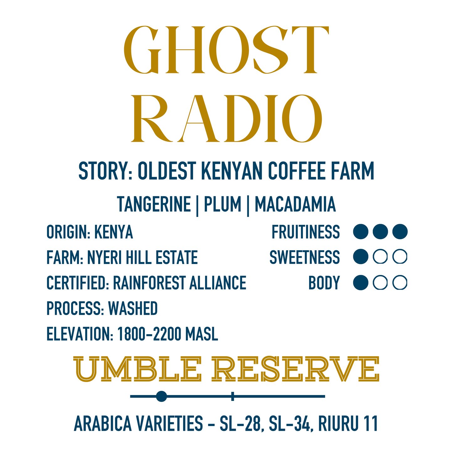 Umble Reserve - Ghost Radio