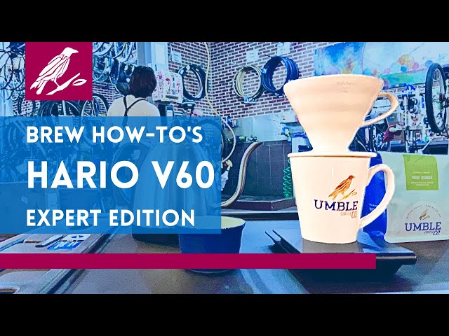 Load video: How to brew coffee with a Hario V60 — step-by-step expert guide from Umble Coffee.