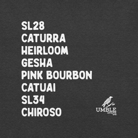 Coffee Varietals Tee