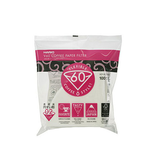 V60 White Paper Filters, Size 02